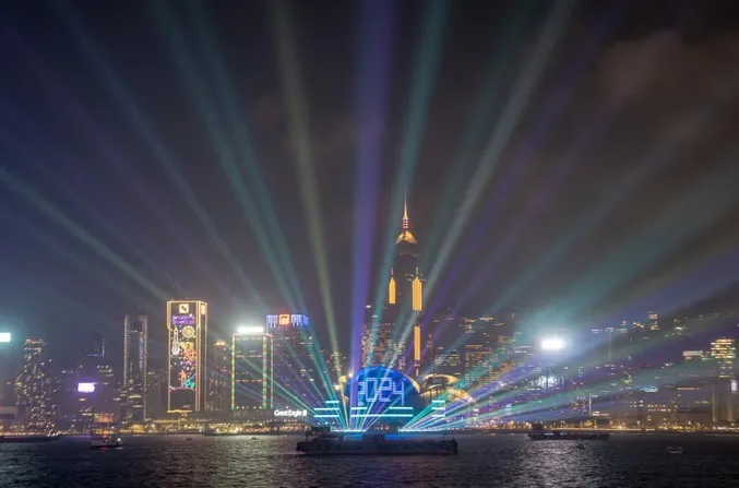 Гонконг. Лазерне шоу