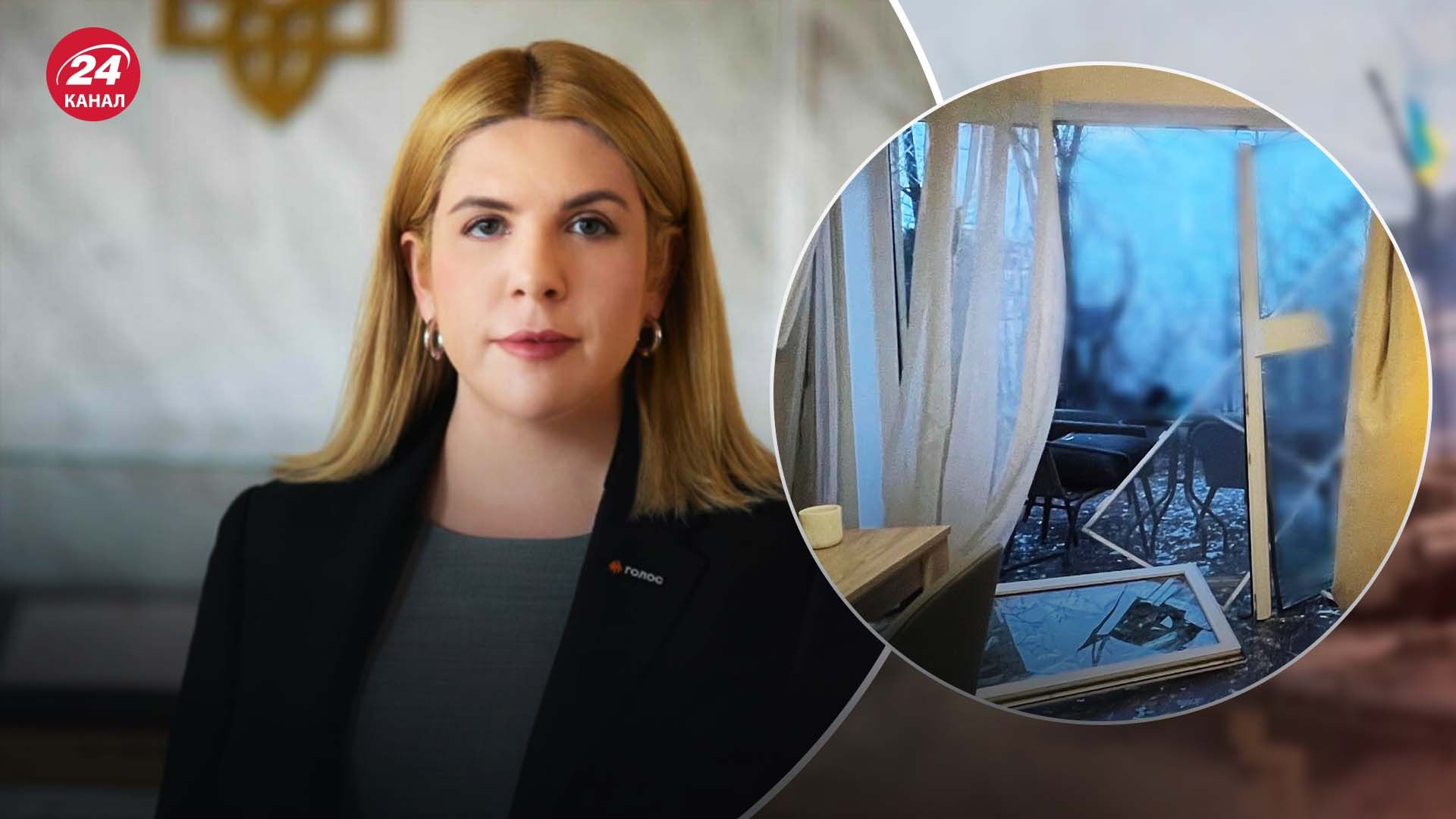 Вікон немає, друзки усюди: дім нардепки Рудик у Києві зачепила вибухова хвиля - 24 Канал Вікон немає, друзки усюди: дім нардепки Рудик у Києві зачепила вибухова хвиля - 24 Канал