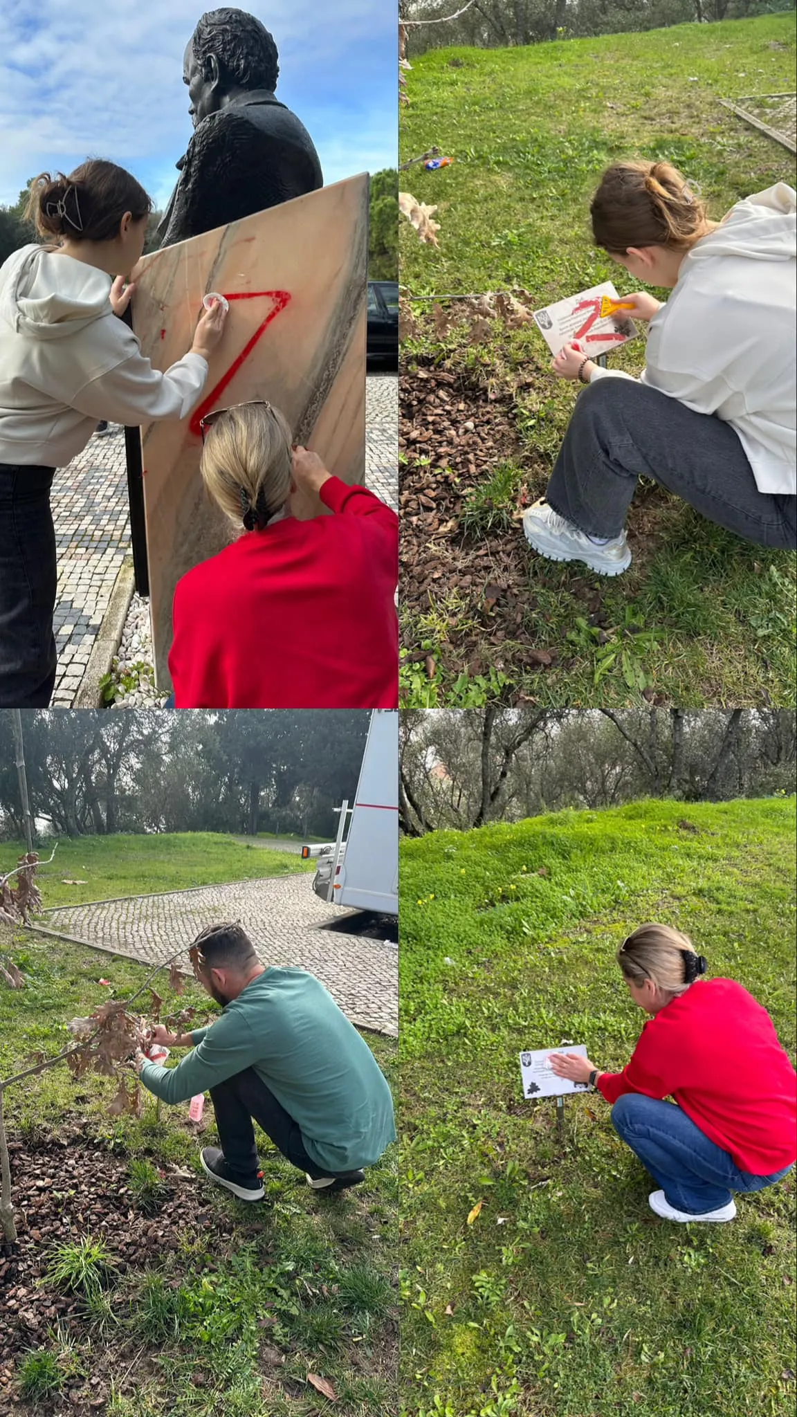 Українці очистили пам'ятник Українці очистили пам'ятник