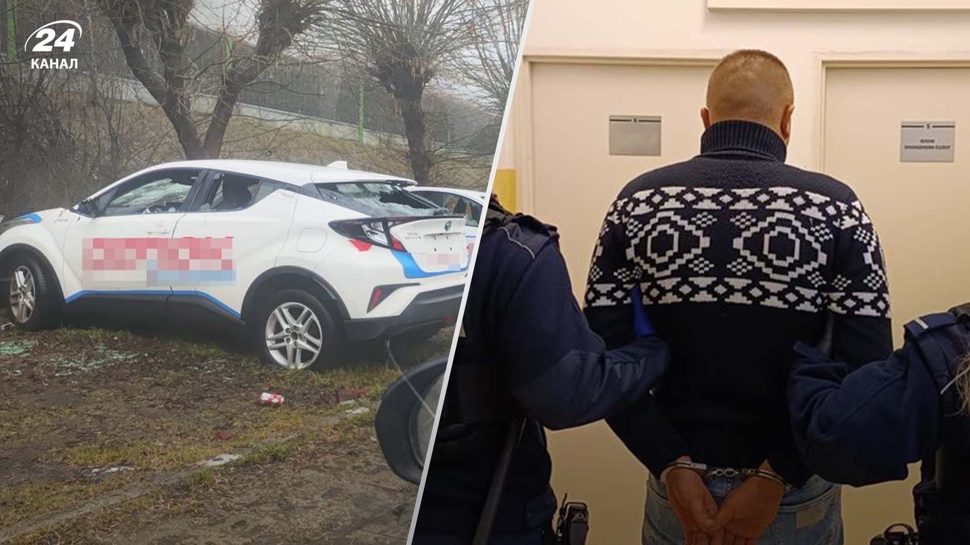 У Ґданську затримали п'яного українця, що розтрощив битою 11 автомобілів У Ґданську затримали п'яного українця, що розтрощив битою 11 автомобілів