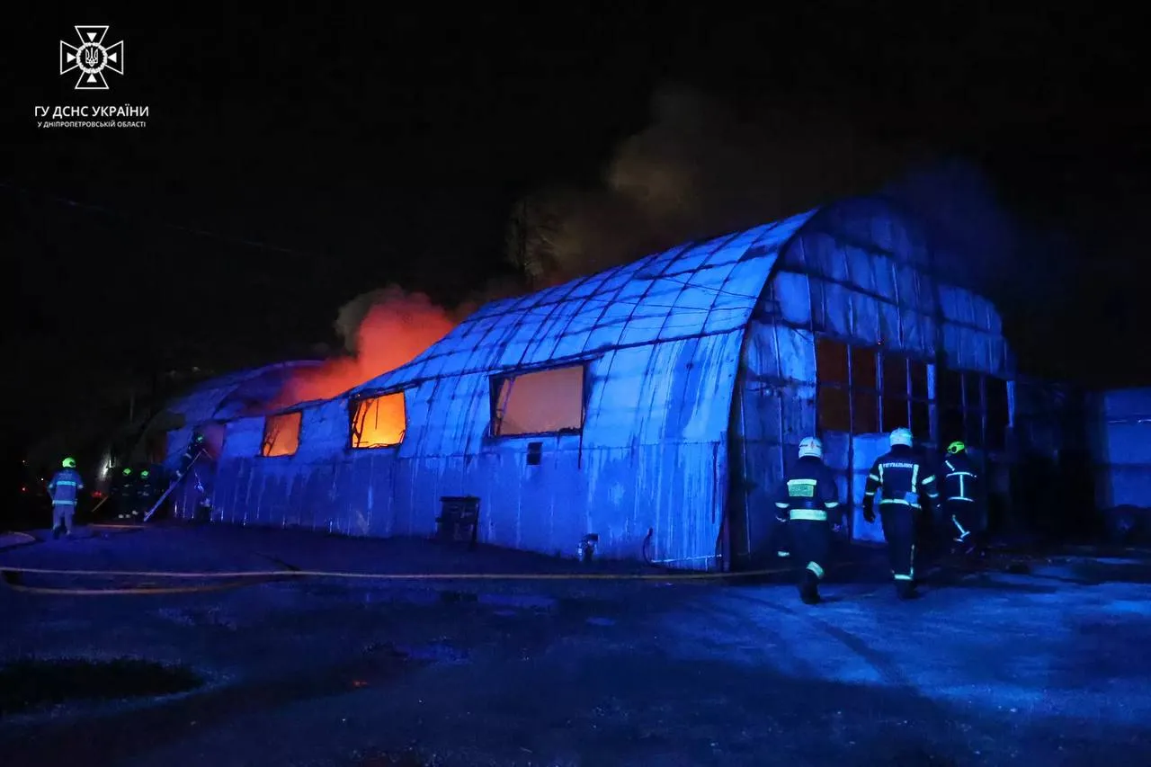 Пожар в Днепре Пожар в Днепре
