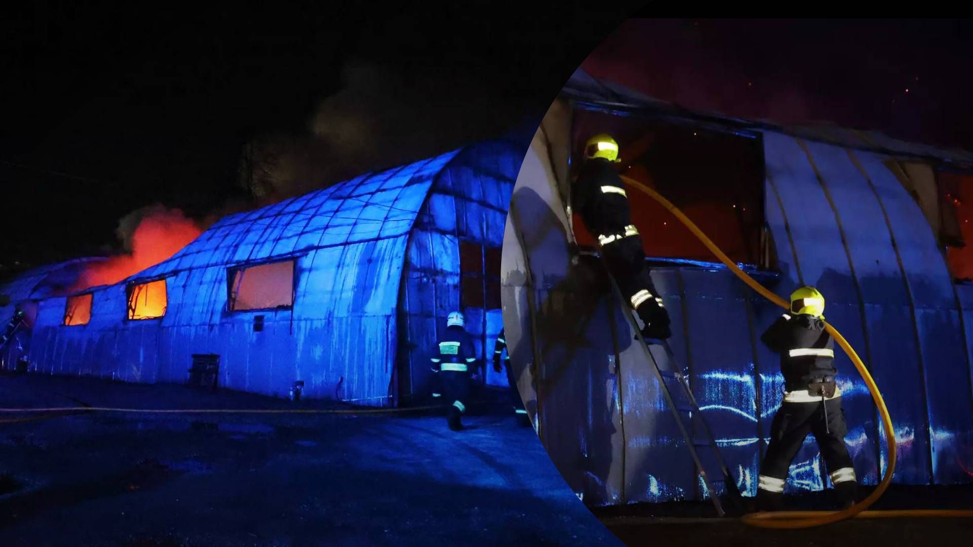 Ночью в Днепре на Левобережной произошел масштабный пожар: горел ангар с автобусами - 24 Канал Ночью в Днепре на Левобережной произошел масштабный пожар: горел ангар с автобусами - 24 Канал