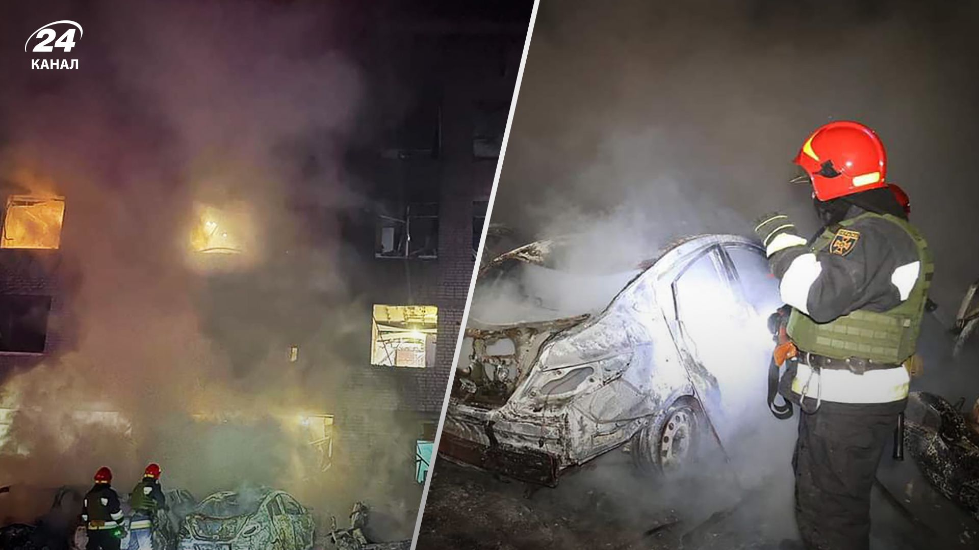 Во время атаки "Шахедами" на Днепр один из дронов попал дом Во время атаки "Шахедами" на Днепр один из дронов попал дом