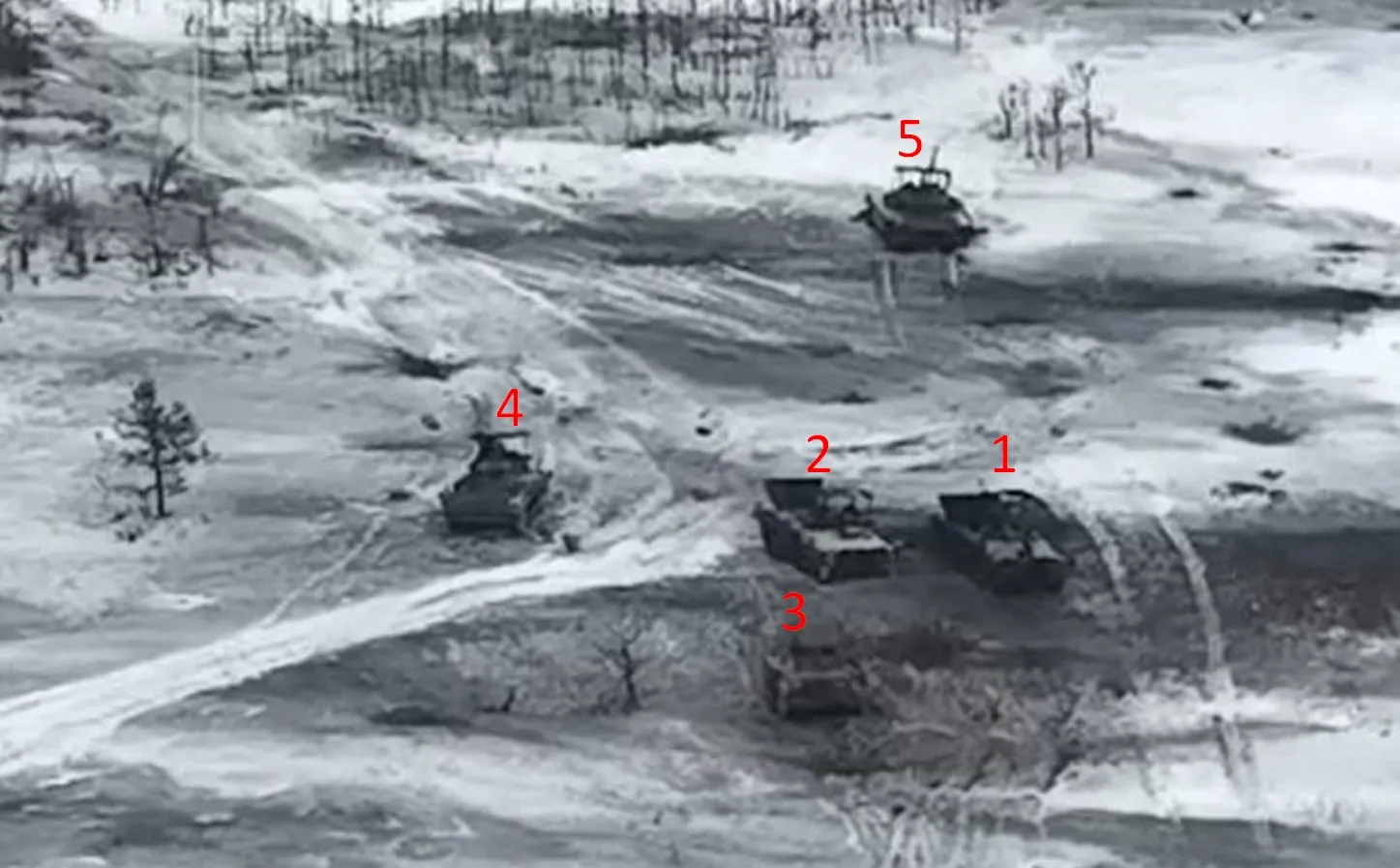 знищена російська колона знищена російська колона