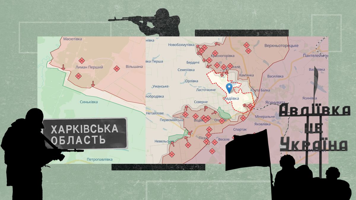 Карта боевых действий – россияне наступают на Авдеевку и Синьковку