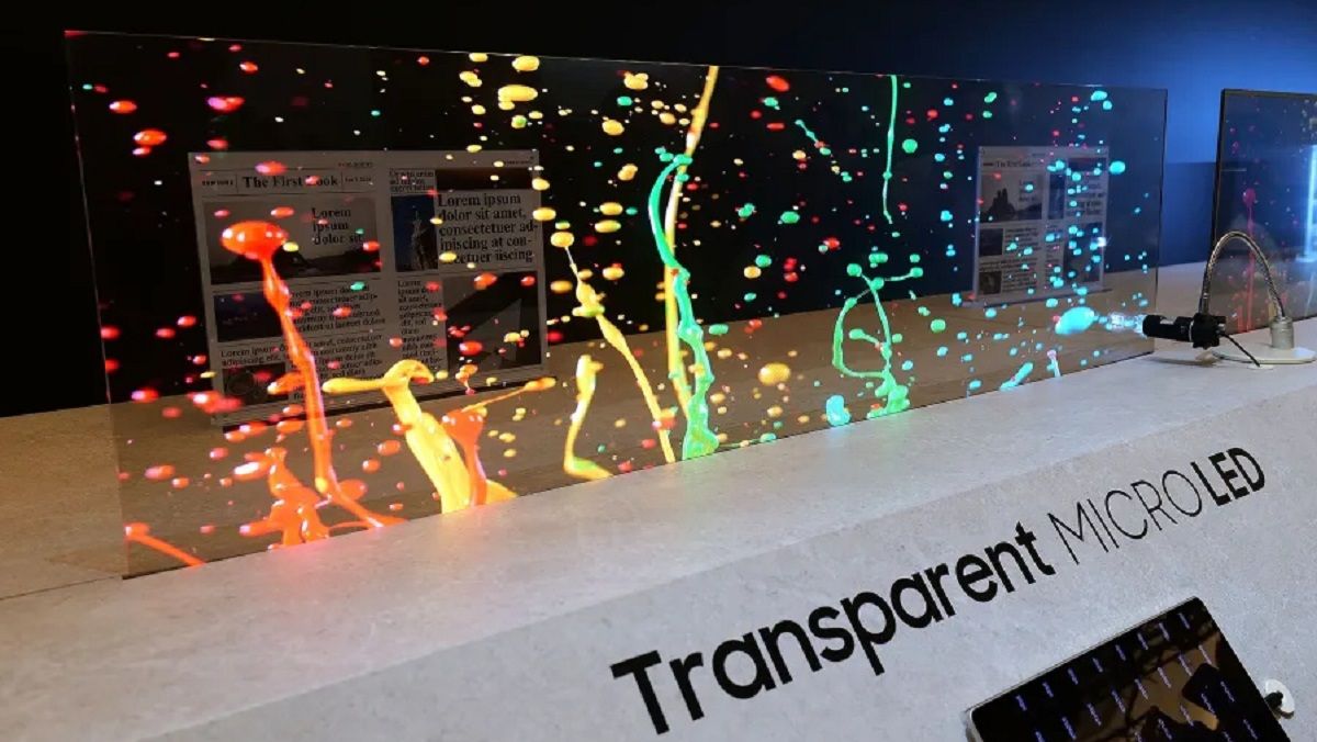 Samsung показала полностью прозрачный MicroLED дисплей Samsung показала полностью прозрачный MicroLED дисплей