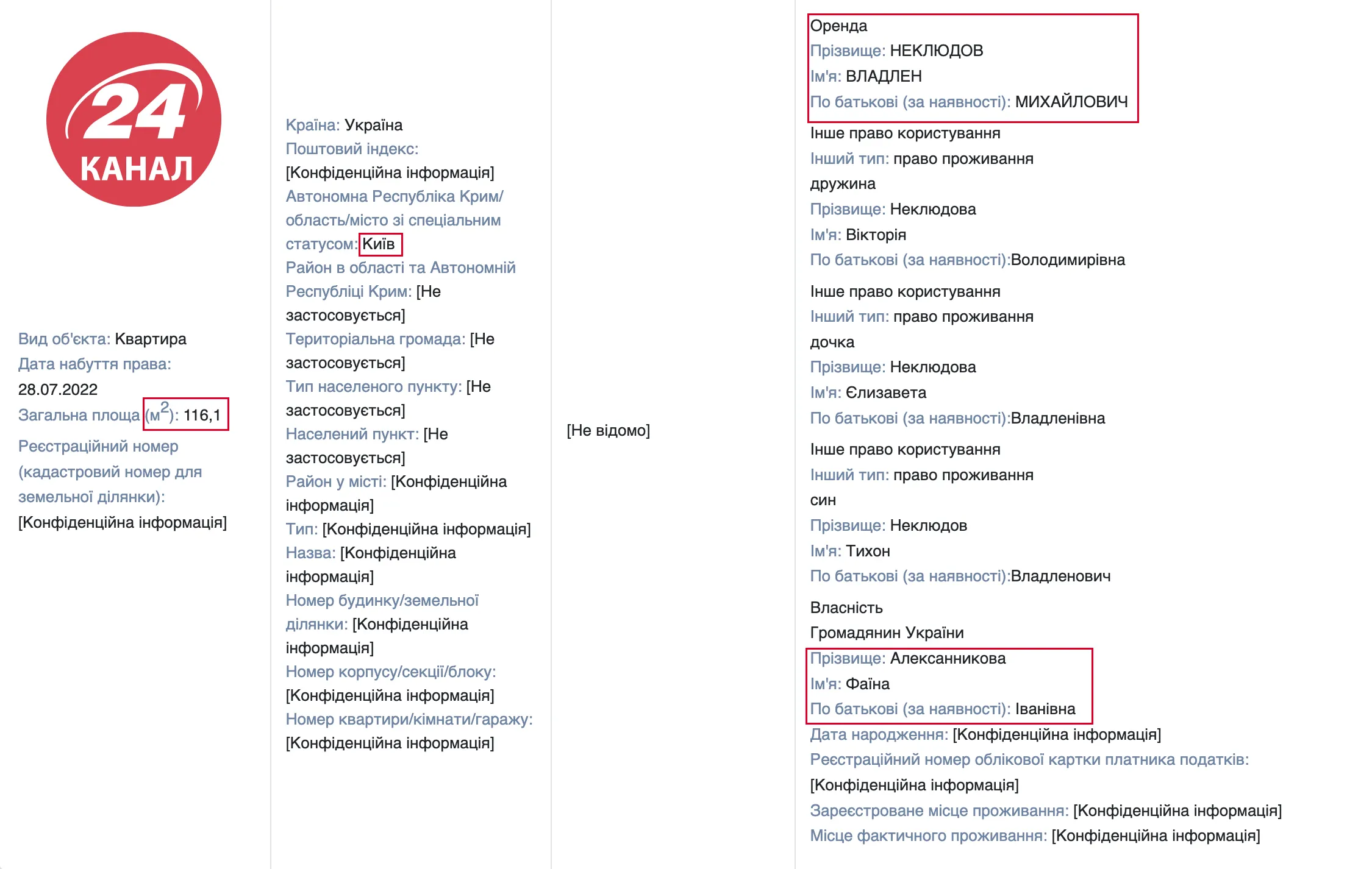 В декларации за 2022 год Неклюдов указал, что начал арендовать квартиру в Киеве В декларации за 2022 год Неклюдов указал, что начал арендовать квартиру в Киеве
