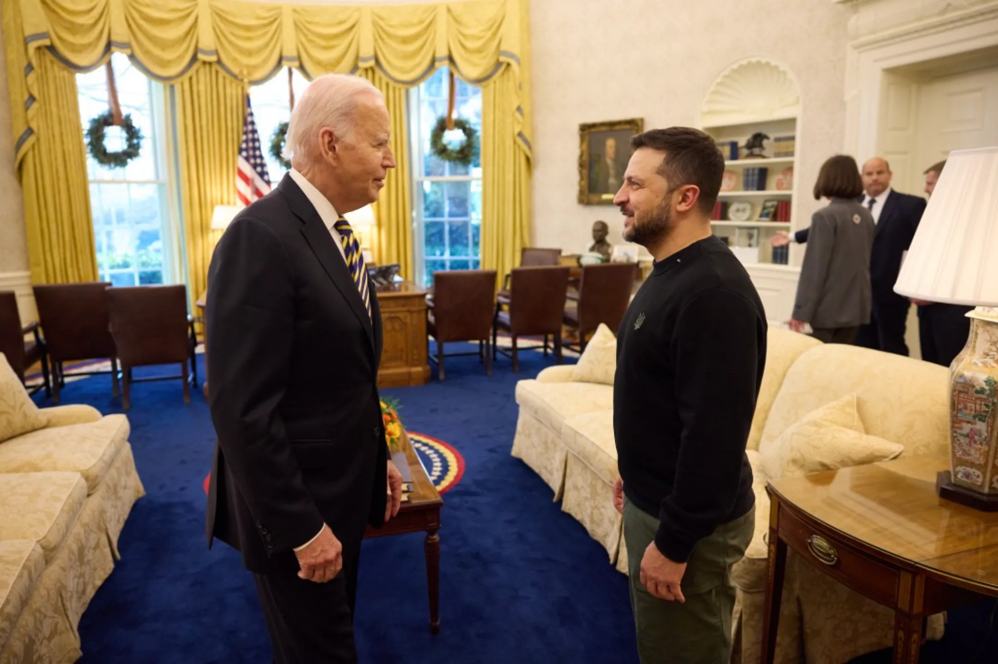 Джо Байден и Владимир Зеленский Джо Байден и Владимир Зеленский