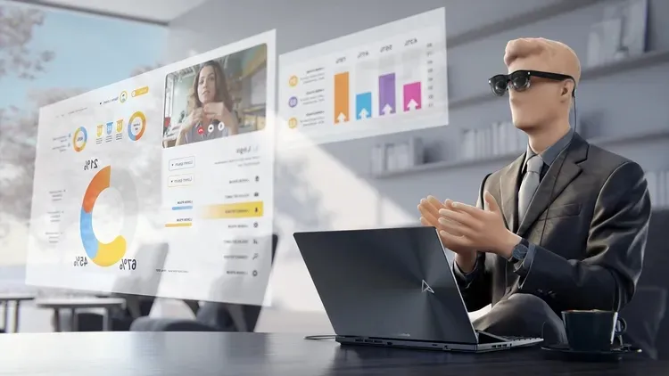 Визуализация работы очков AirVision M1 Визуализация работы очков AirVision M1