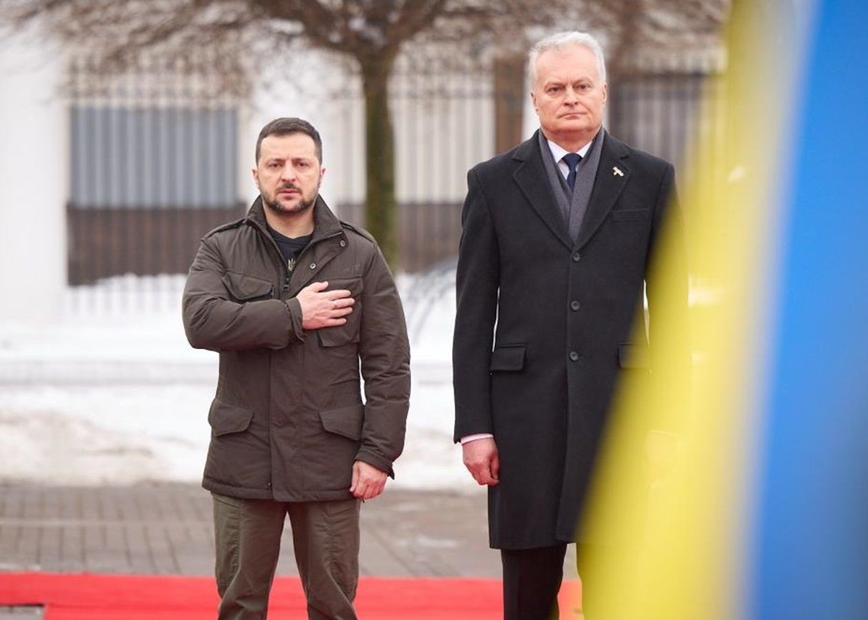 Зеленський у Вільнюсі зустрівся з Науседою Зеленський у Вільнюсі зустрівся з Науседою