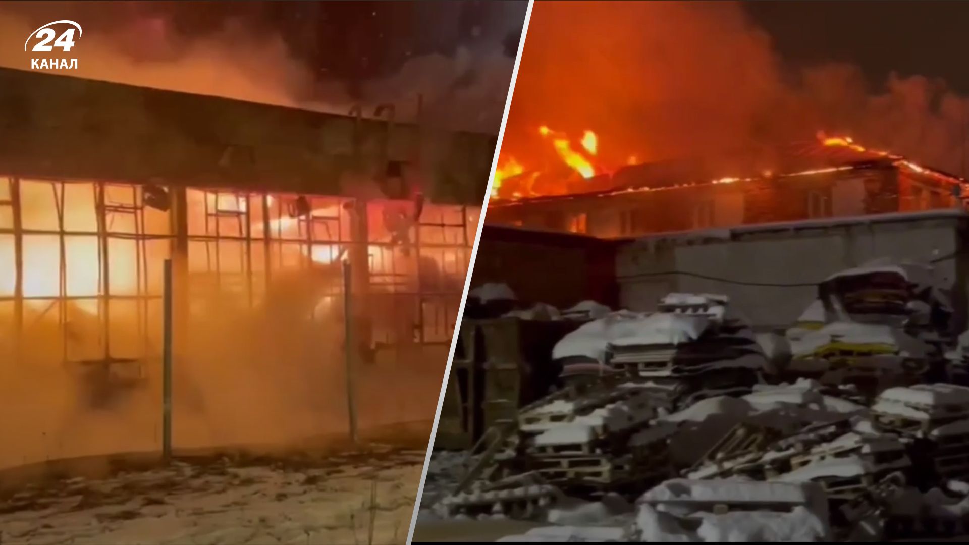 У Московській області вночі спалахнуло 2 масштабні пожежі