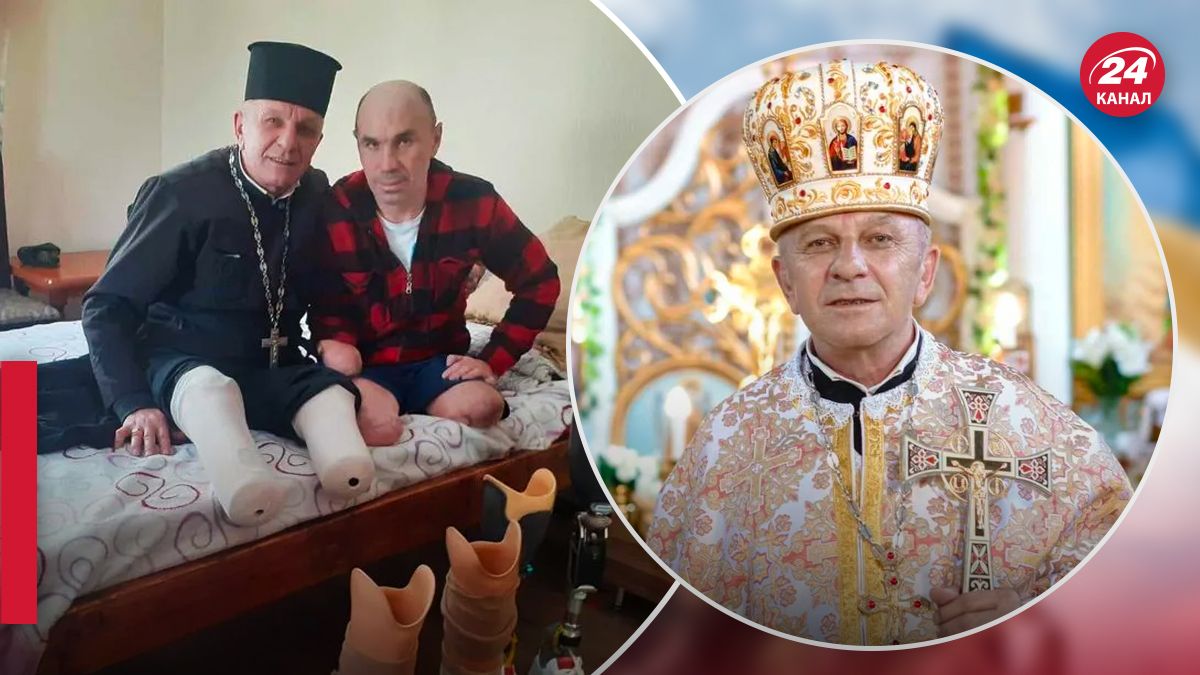 Священник без конечностей поддержал военного, оказавшегося в такой же ситуации - 24 Канал Священник без конечностей поддержал военного, оказавшегося в такой же ситуации - 24 Канал