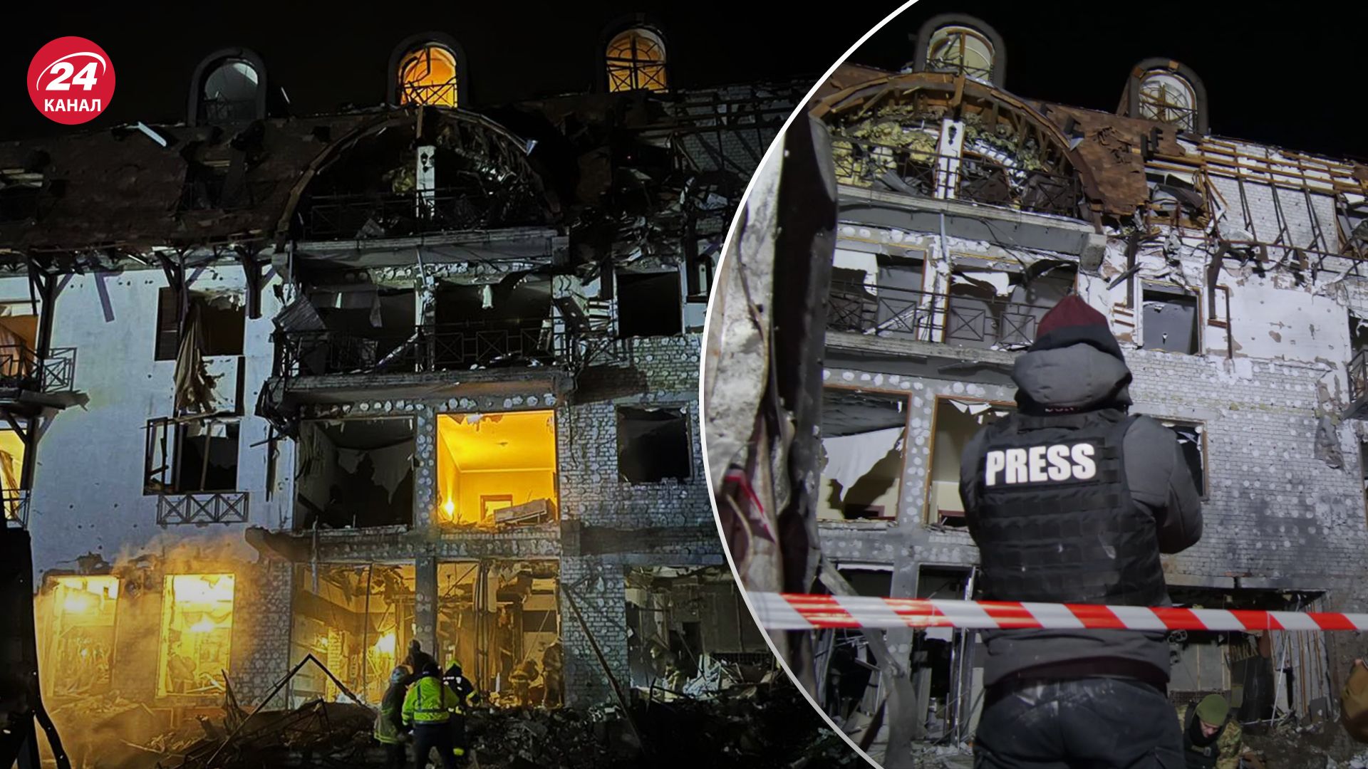 При ударе по гостинице в Харькове пострадали журналисты При ударе по гостинице в Харькове пострадали журналисты