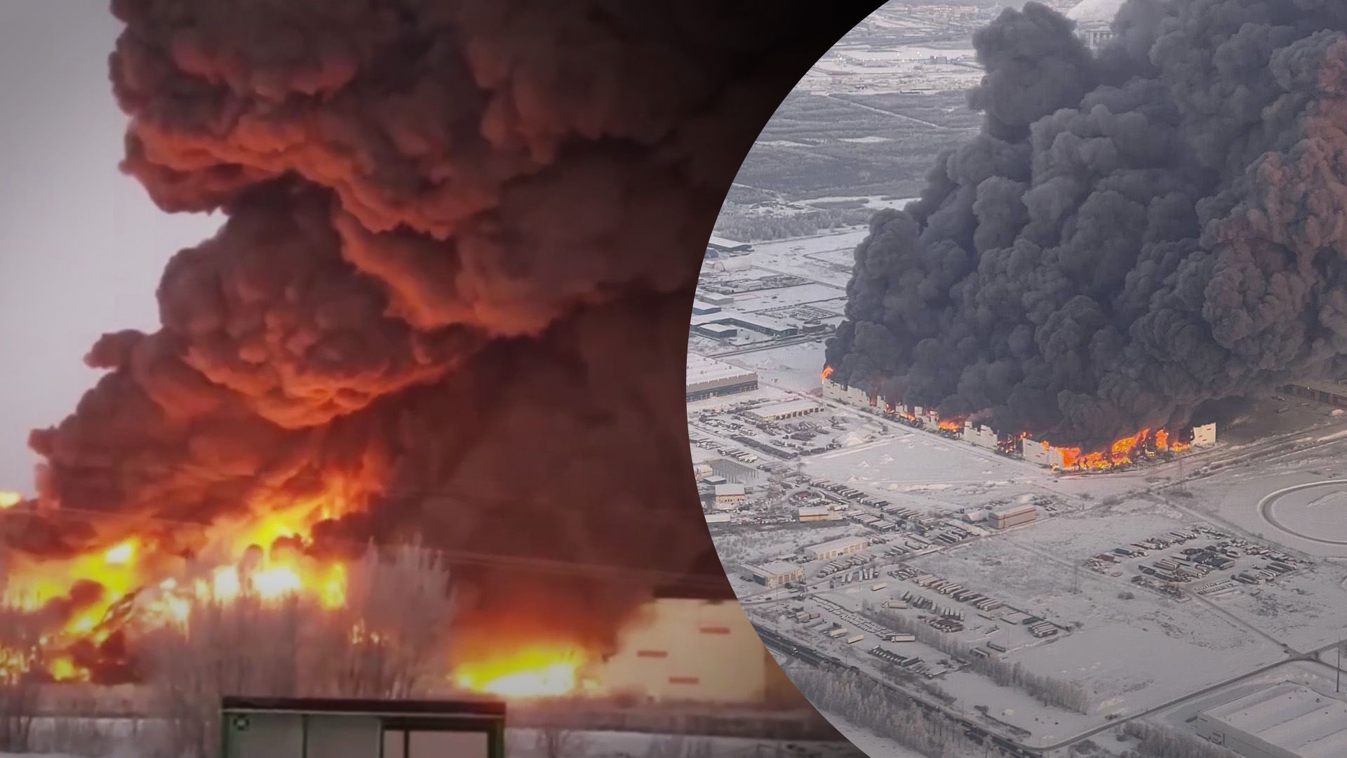 У Петербурзі потужна пожежа У Петербурзі потужна пожежа