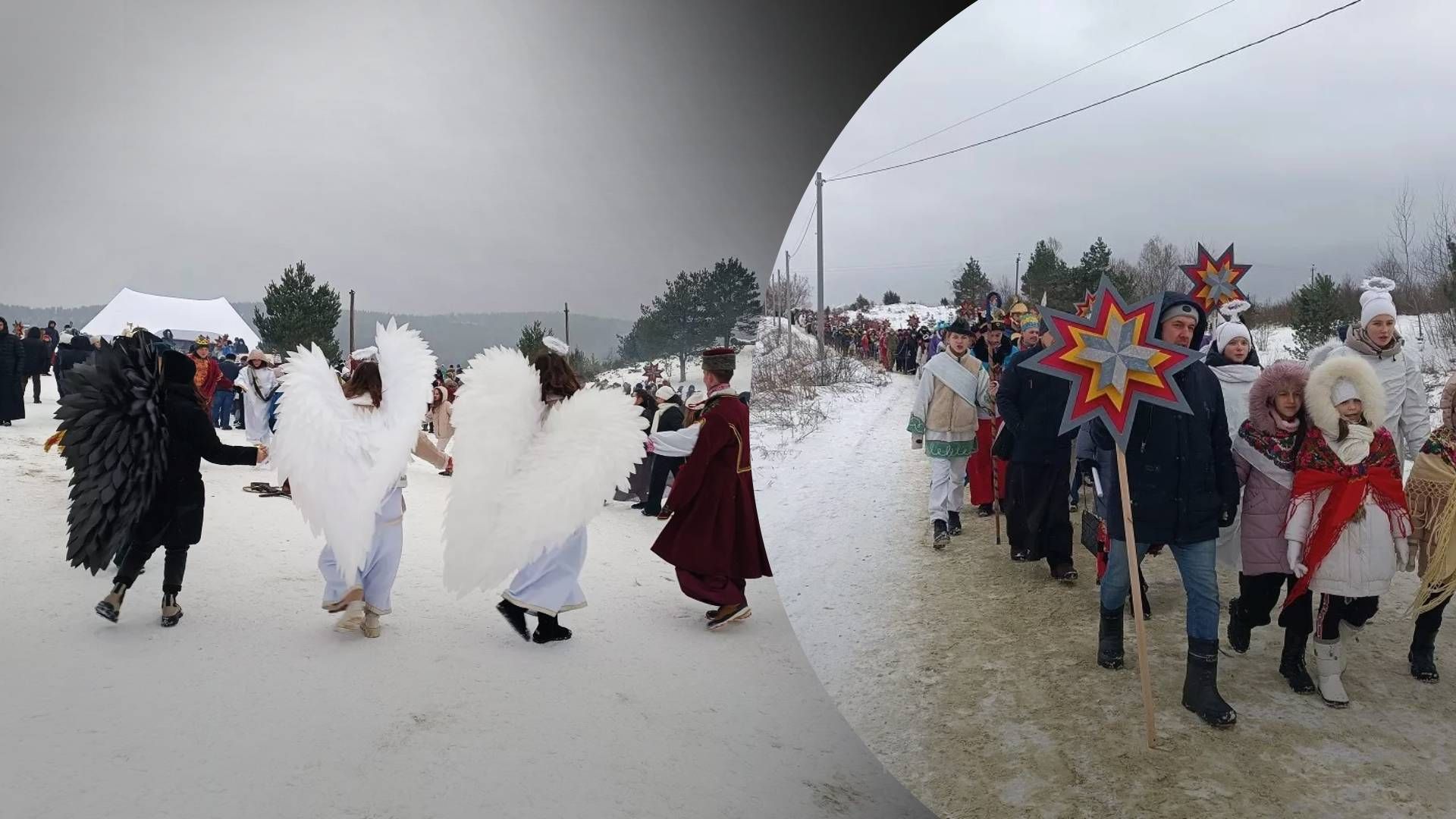 Рекорд з наймасовішого виконання колядок і вертепів - 24 Канал Рекорд з наймасовішого виконання колядок і вертепів - 24 Канал