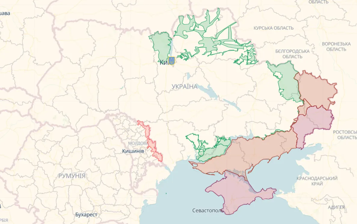 оккупированные территории Украины