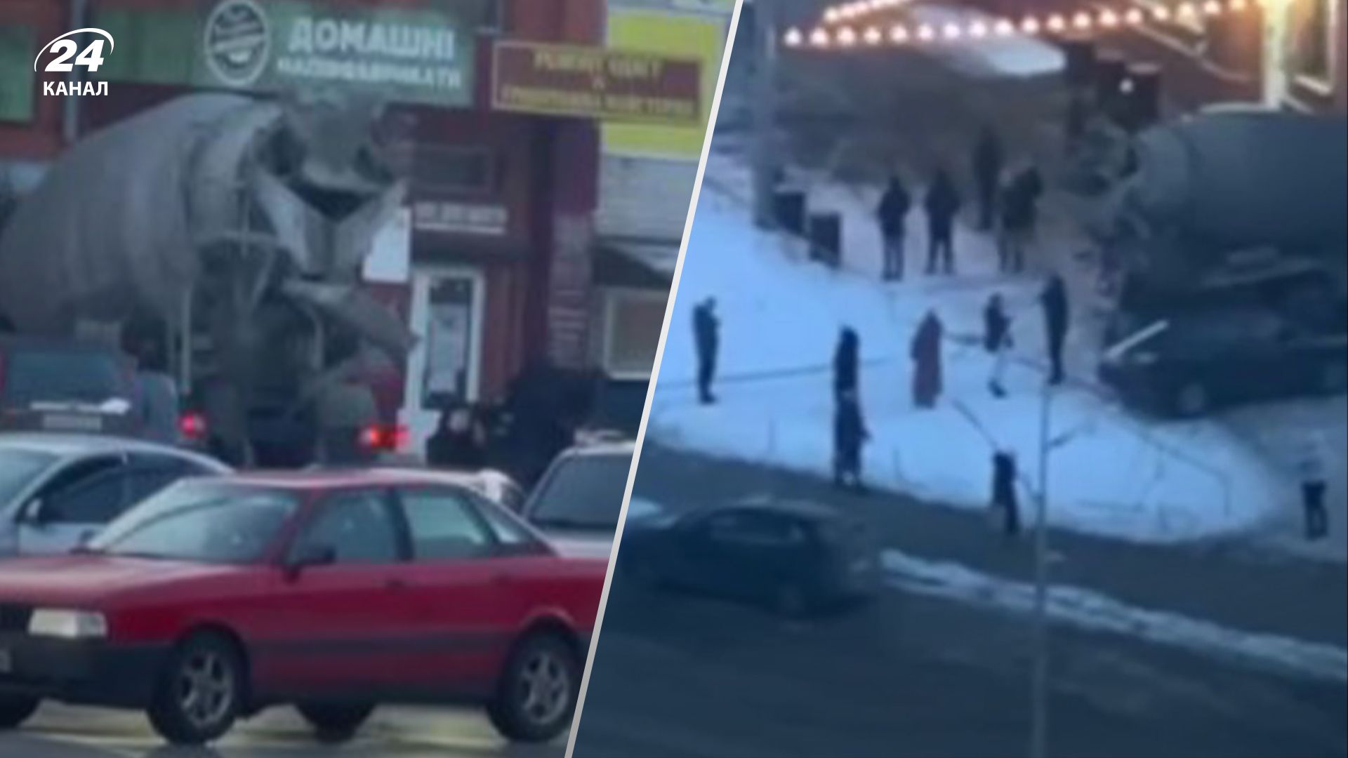 В Киеве "КамАЗ" врезался в дом В Киеве "КамАЗ" врезался в дом