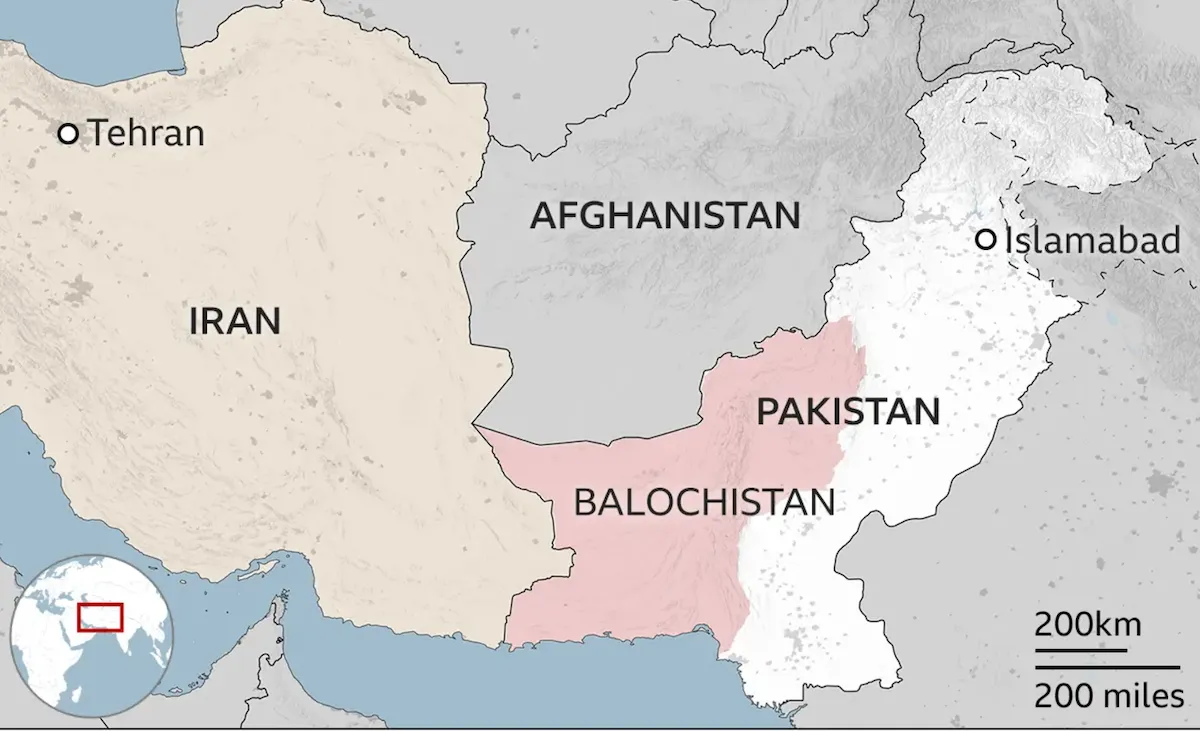 Белуджистан карта
