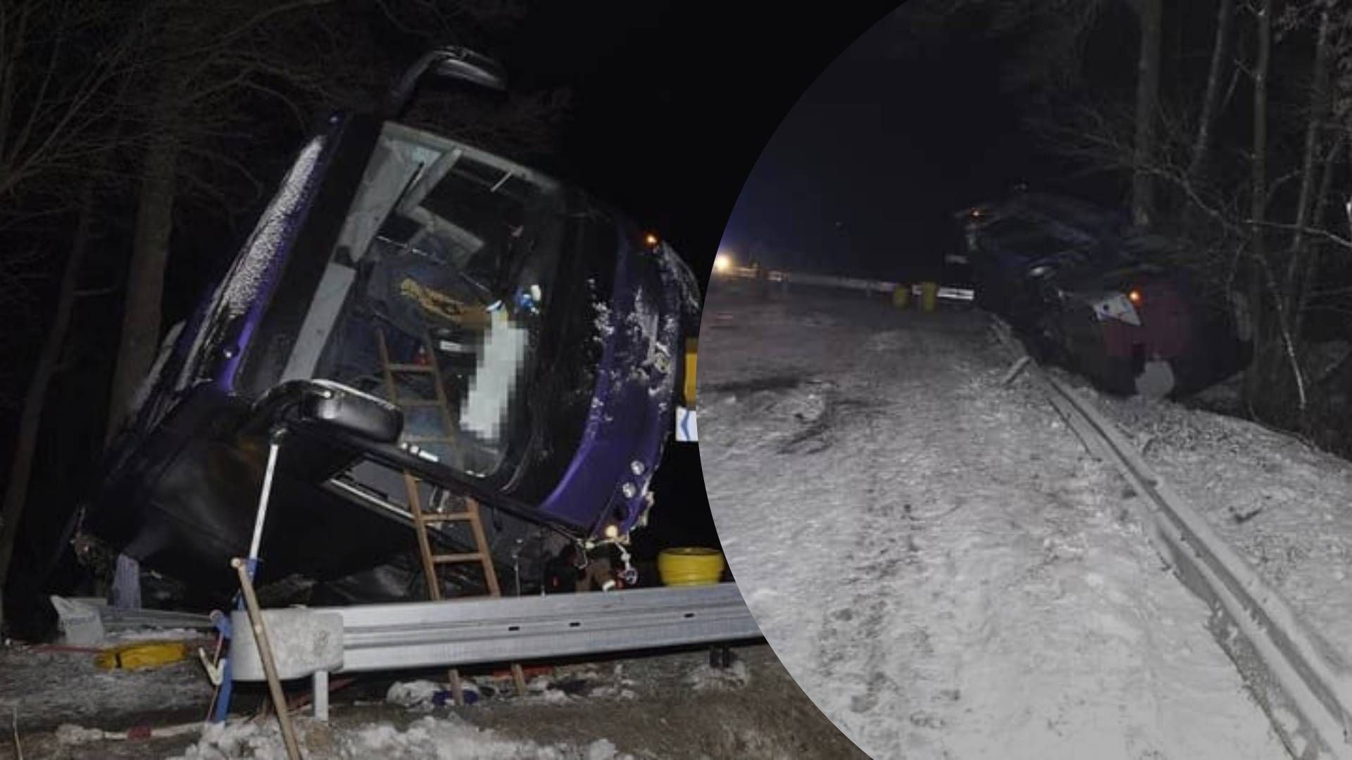 У Польщі перекинувся автобус з українцями, троє людей у лікарні - 24 Канал У Польщі перекинувся автобус з українцями, троє людей у лікарні - 24 Канал