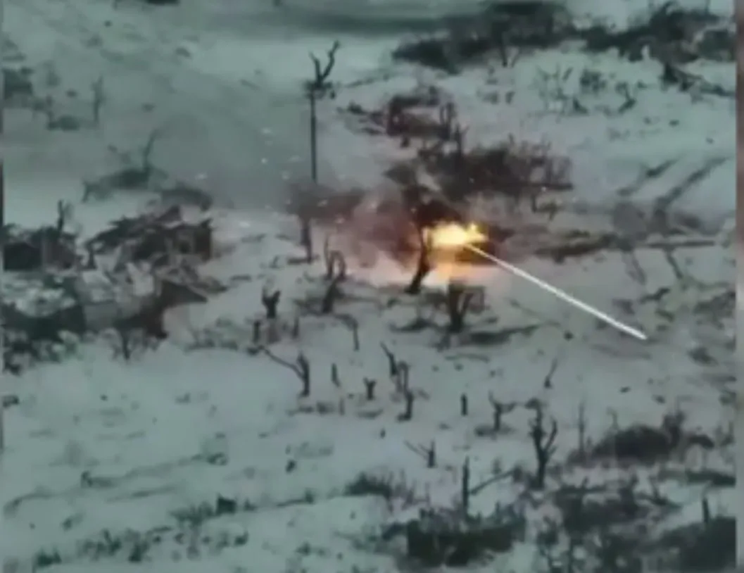 Знищення російського танку Знищення російського танку