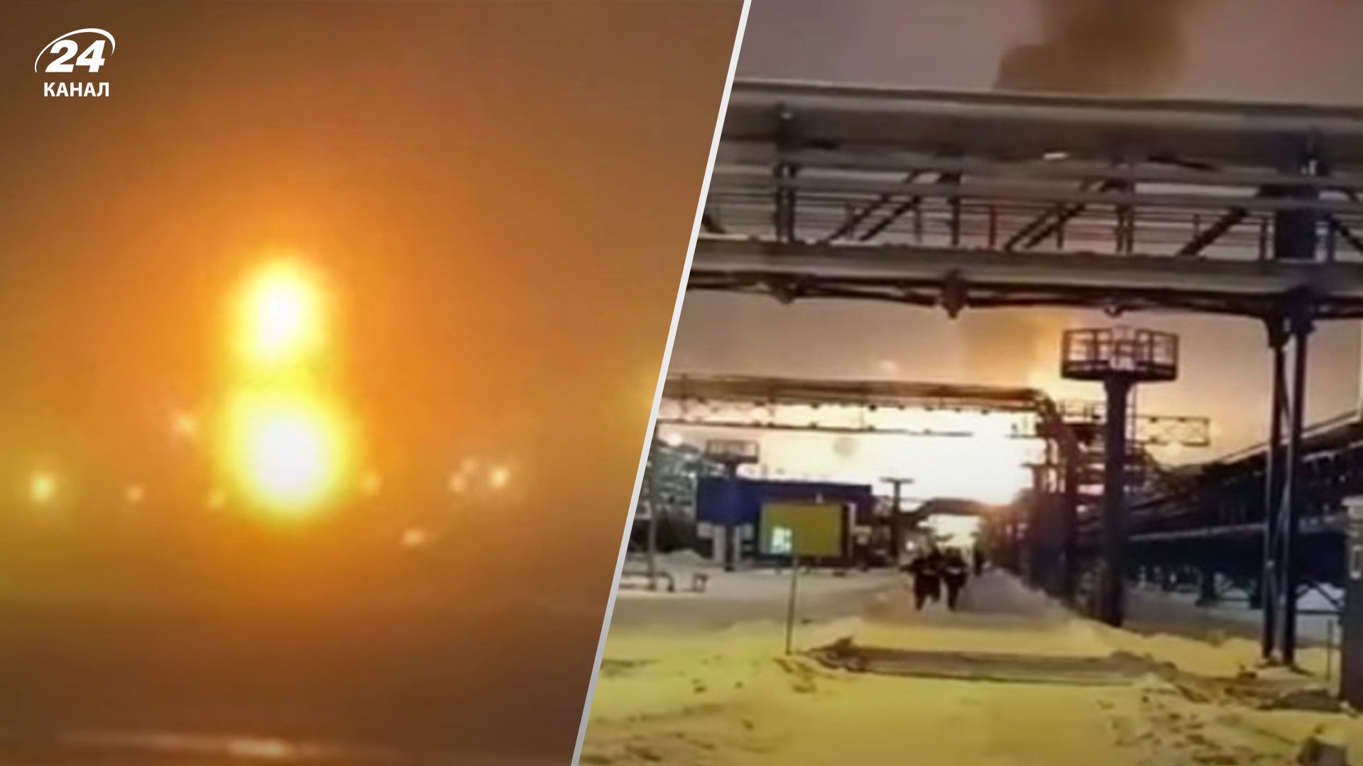 Влучання в термінал Усть-Луги: через велику пожежу персонал евакуювали - 24 Канал