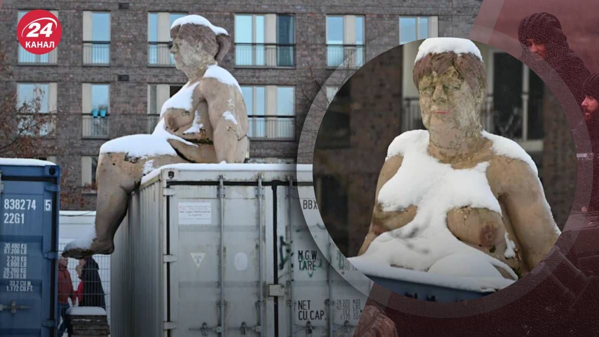 У Німеччині з'явилася статуя голої Меркель