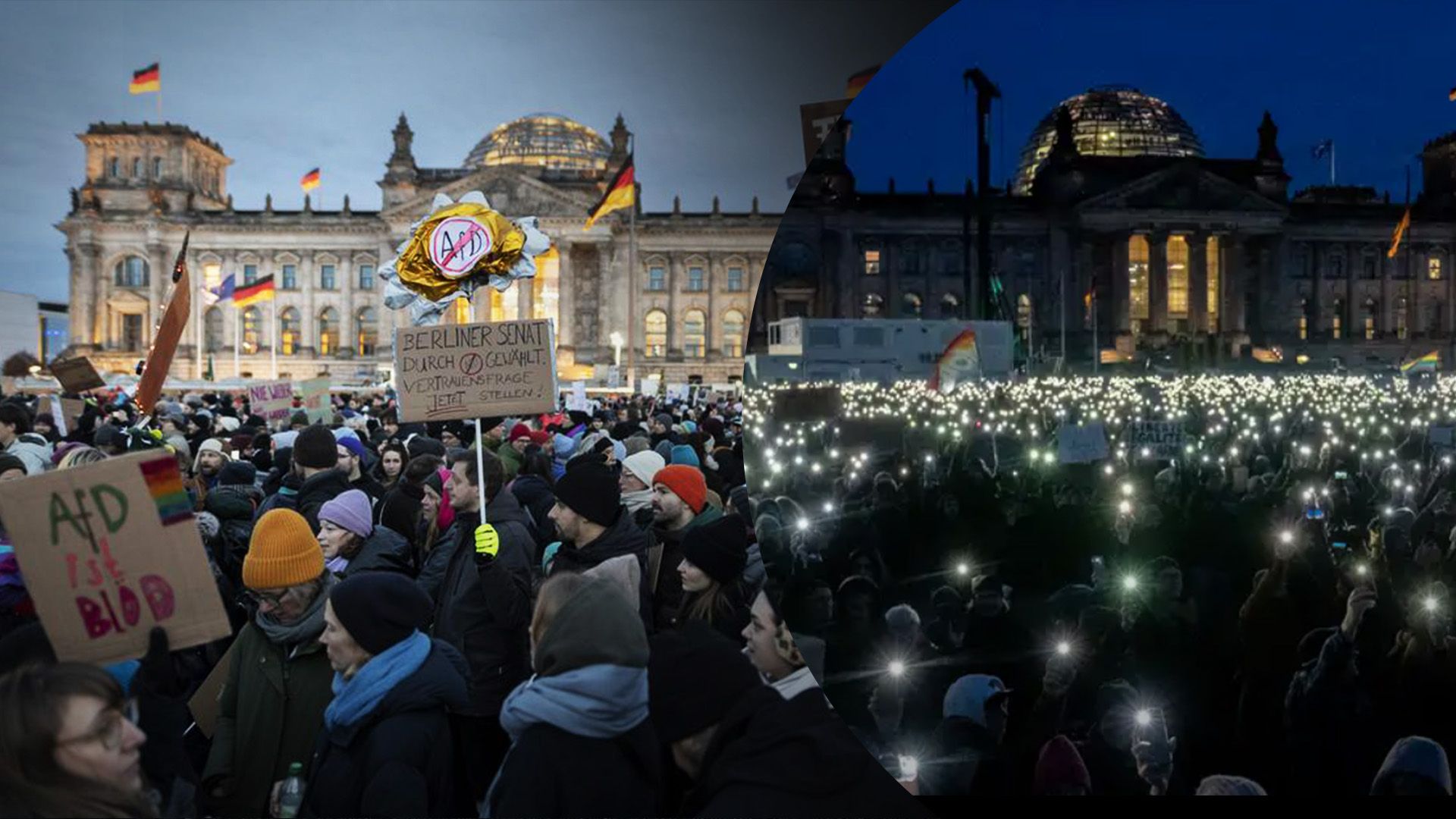 У Німеччині люди вийшли на мітинги 