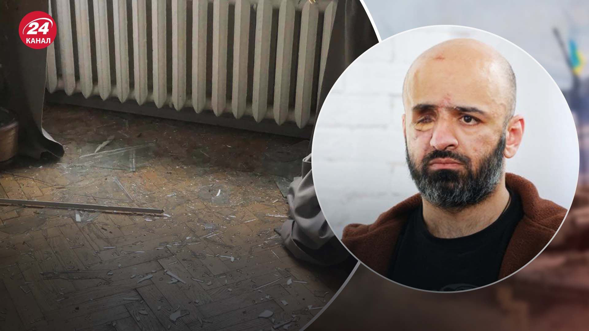 У Києві через ракетний обстріл постраждала квартира Масі Найєма У Києві через ракетний обстріл постраждала квартира Масі Найєма