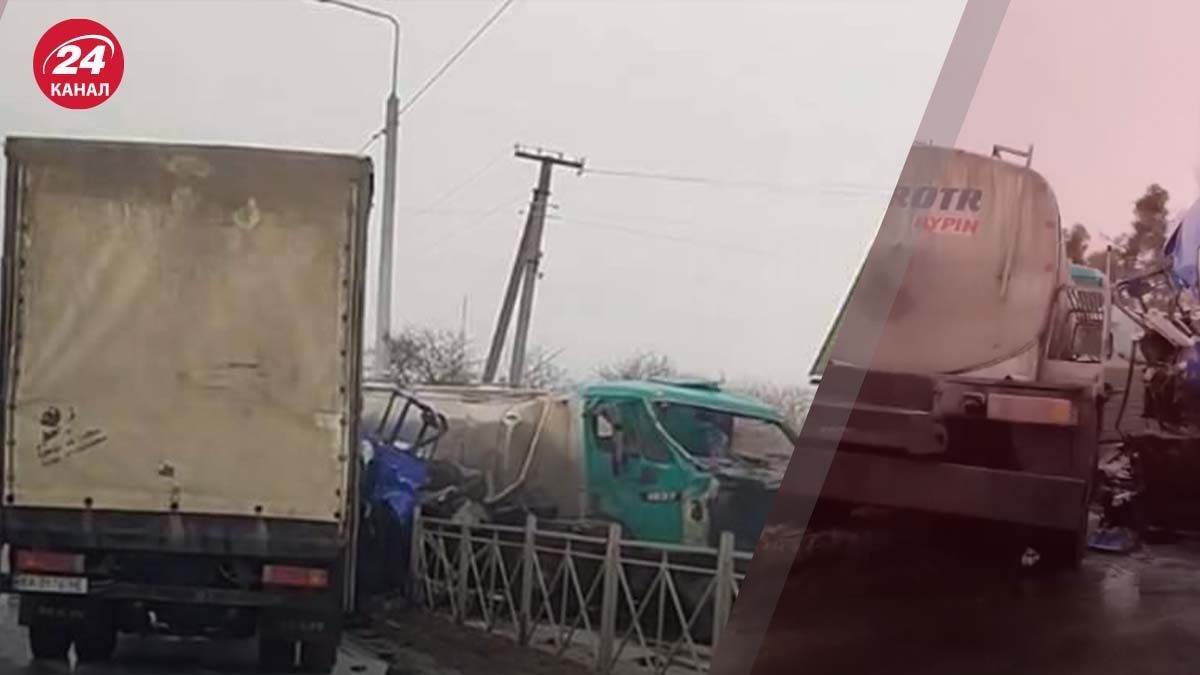 На Тернопольщине молоковоз протаранил грузовик и въехал во двор - что спровоцировало ДТП - 24 Канал