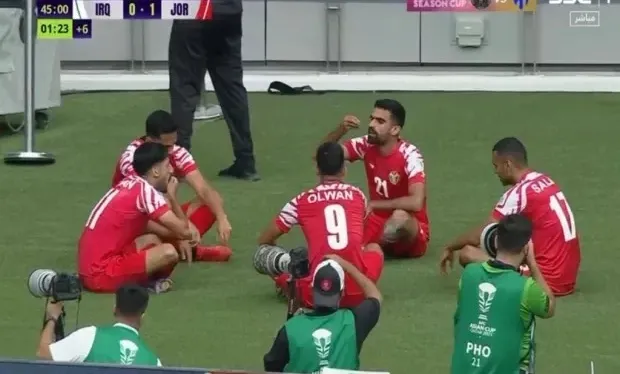 Иордания отметила гол в стиле изъятого игрока Ирака Иордания отметила гол в стиле изъятого игрока Ирака