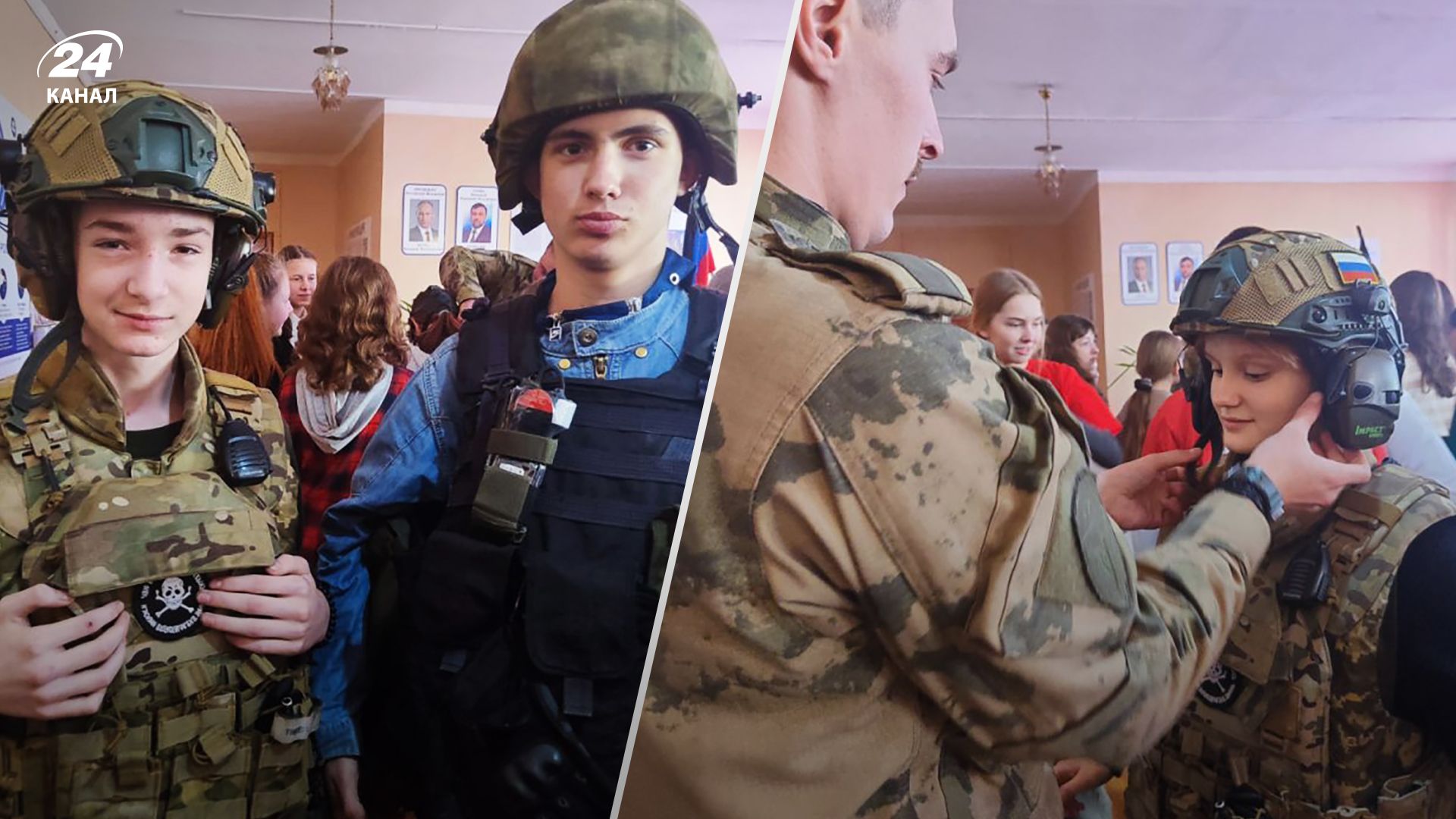 На оккупированных территориях Россия принудительно готовит украинских детей к войне