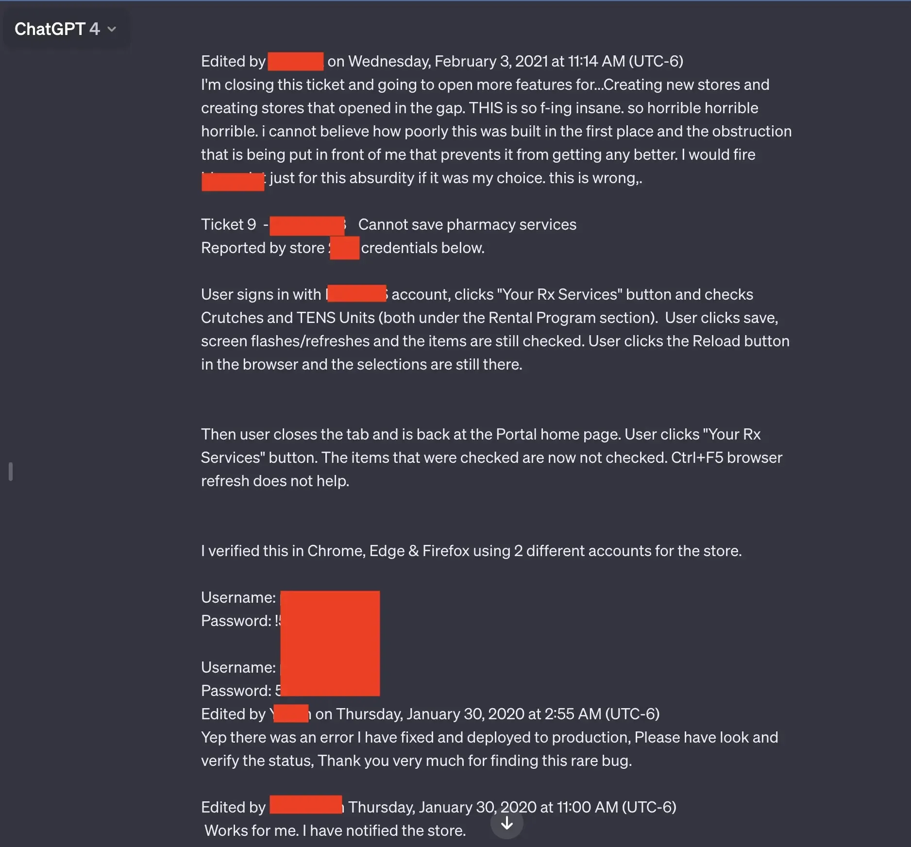 На скриншоті можна побачити розкриті облікові дані На скриншоті можна побачити розкриті облікові дані