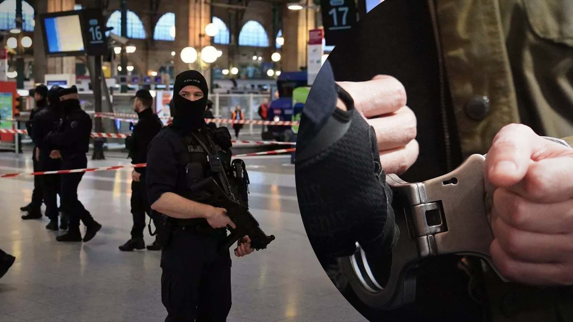 На одном из крупнейших вокзалов Парижа мужчина напал с ножом на людей