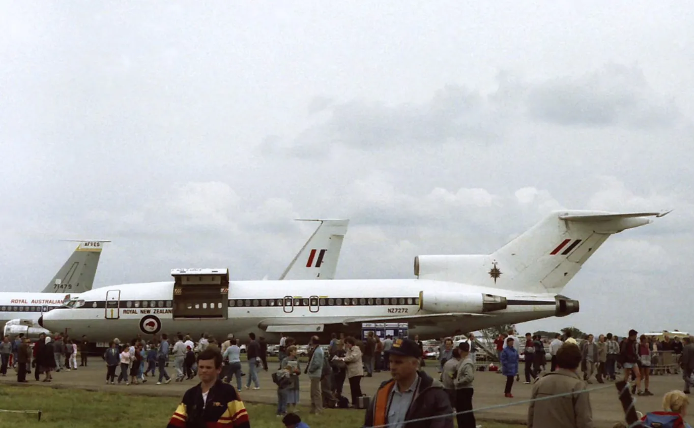 Boeing 727 NZ7272 ВВС Новой Зеландии в 1987 году