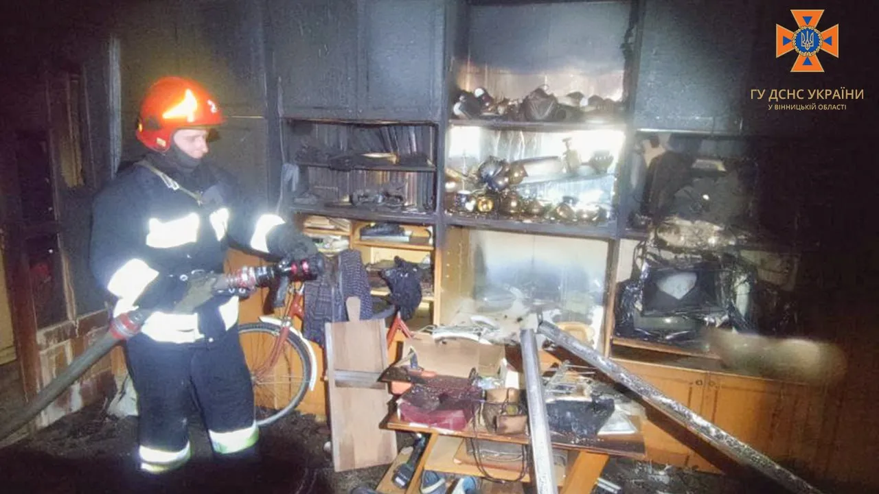Пожежа у Вінниці Пожежа у Вінниці