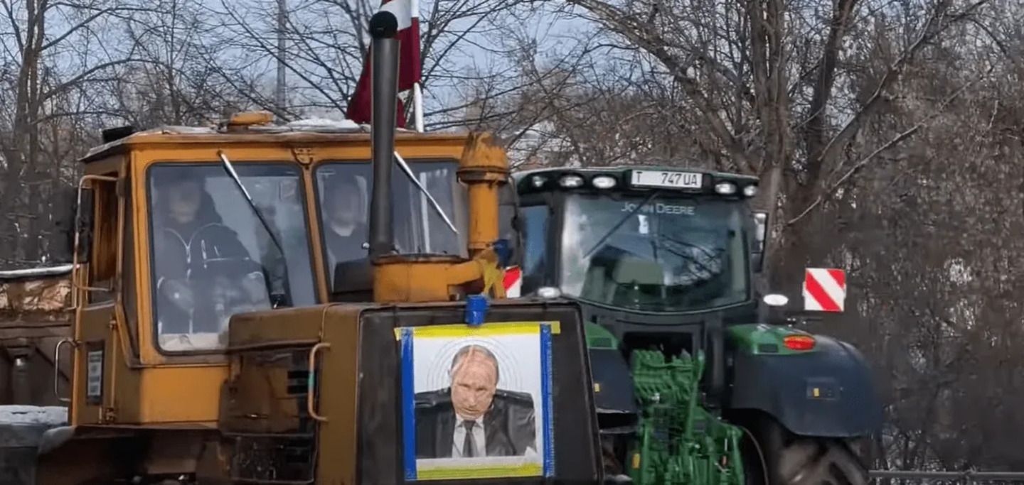 Латвийские фермеры вышли на протесты Латвийские фермеры вышли на протесты