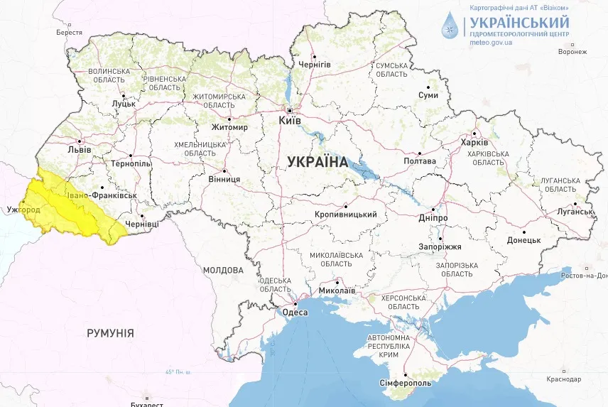 У Карпатах та Закарпатті оголосили І рівень небезпеки через значний мокрий сніг та дощ У Карпатах та Закарпатті оголосили І рівень небезпеки через значний мокрий сніг та дощ