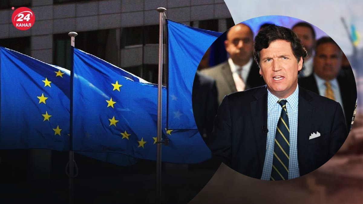 Такер Карлсон відомий своєю антиукраїнською та пропутінською позицією Такер Карлсон відомий своєю антиукраїнською та пропутінською позицією