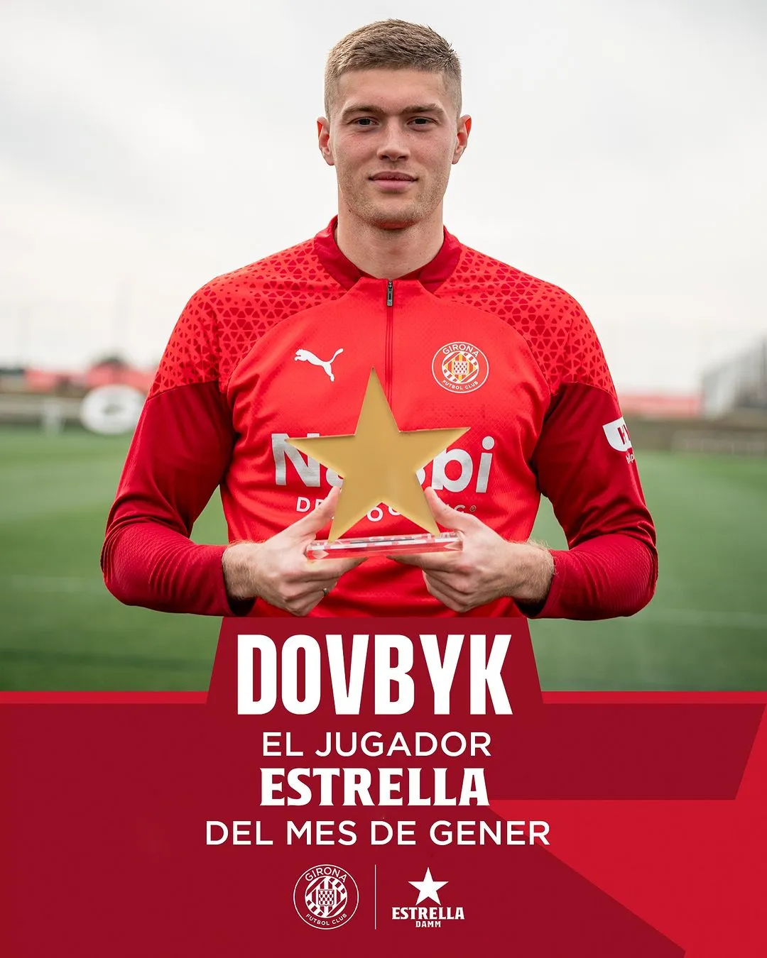 Довбика визнано найкращим гравцем місяця в Жироні Довбика визнано найкращим гравцем місяця в Жироні