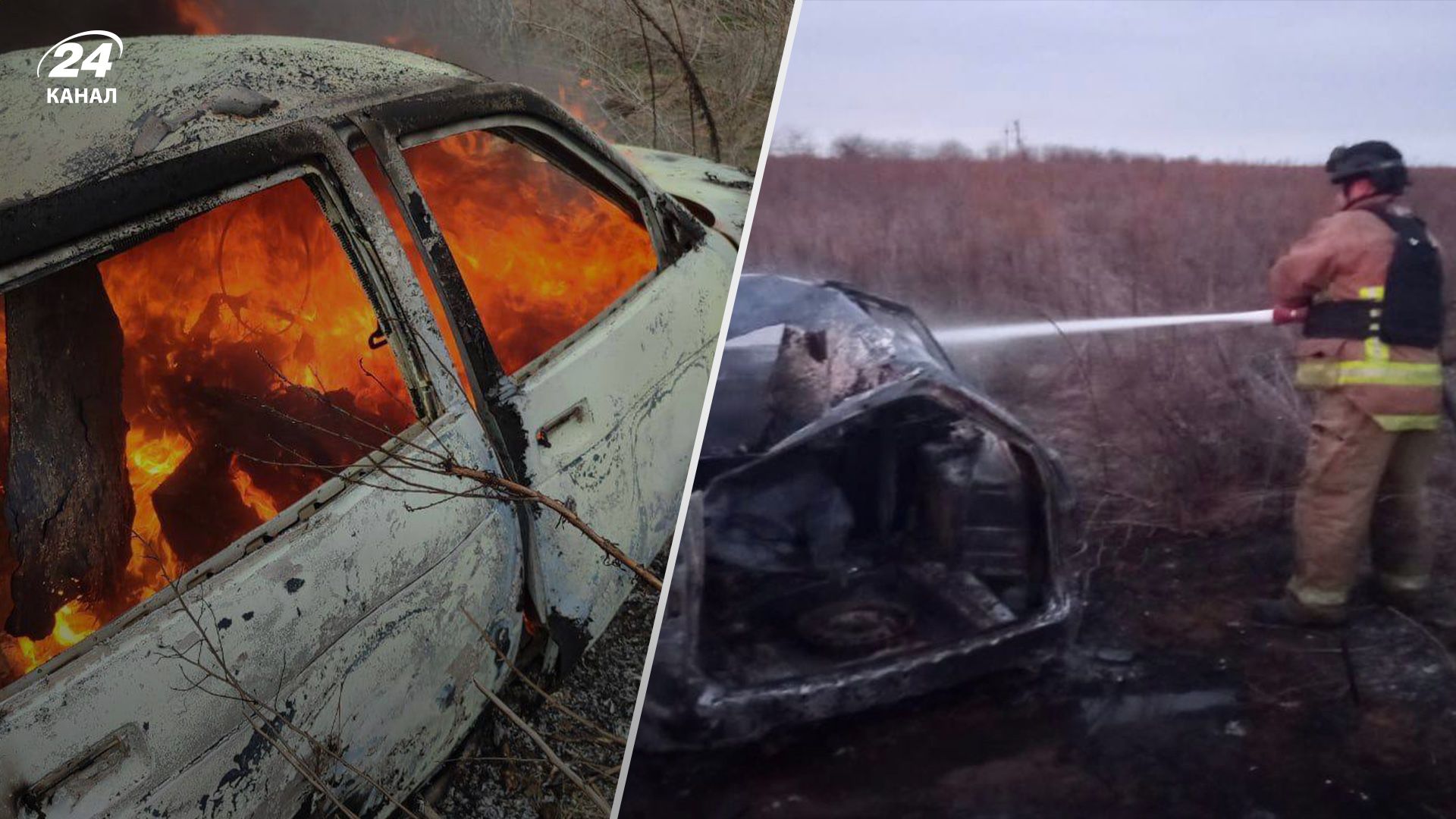 Россияне атаковали дроном-камикадзе машину на Херсонщине