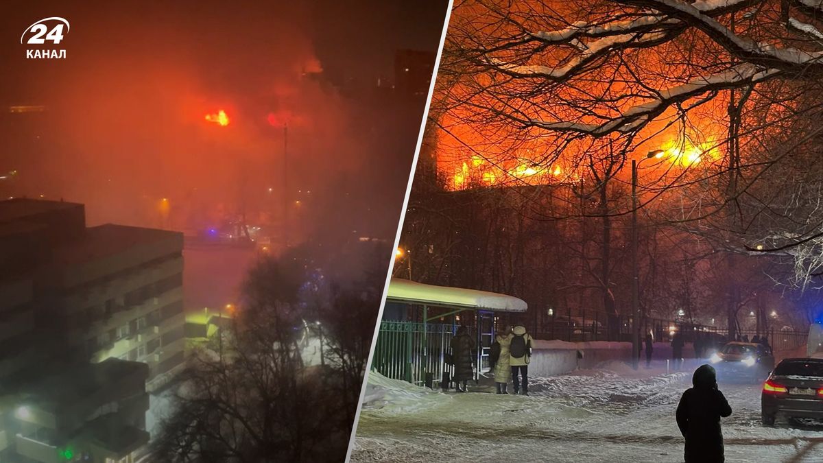 Москва пожар 9 февраля - в столице России загорелась крыша многоэтажки -  видео - 24 Канал