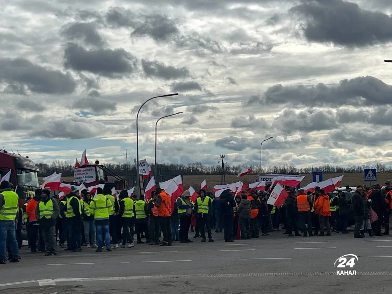 Протесты польских фермеров