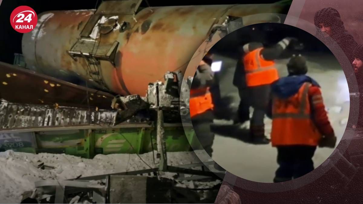 В России с рельсов сошел товарный вагон В России с рельсов сошел товарный вагон