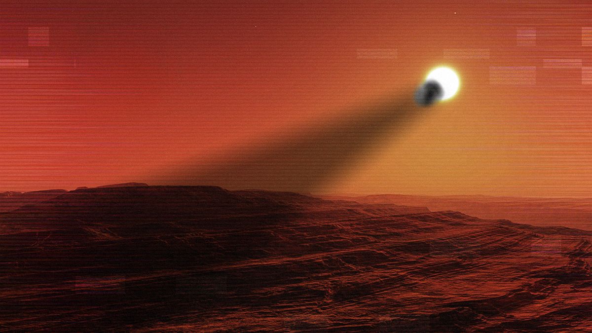 NASA показало видео затмений на Марсе