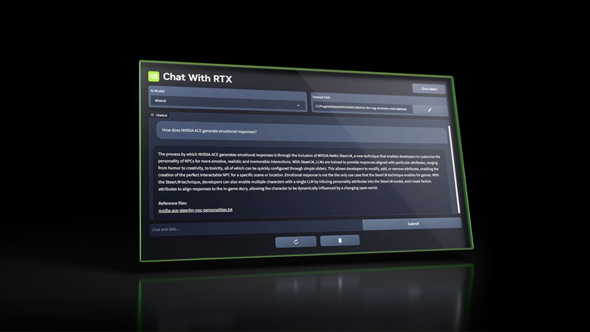 Nvidia презентувала чат-бота, який працює локально на комп'ютері