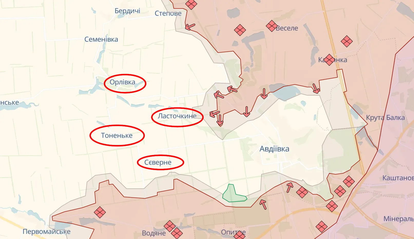 Ситуація в районі Авдіїівки Ситуація в районі Авдіїівки