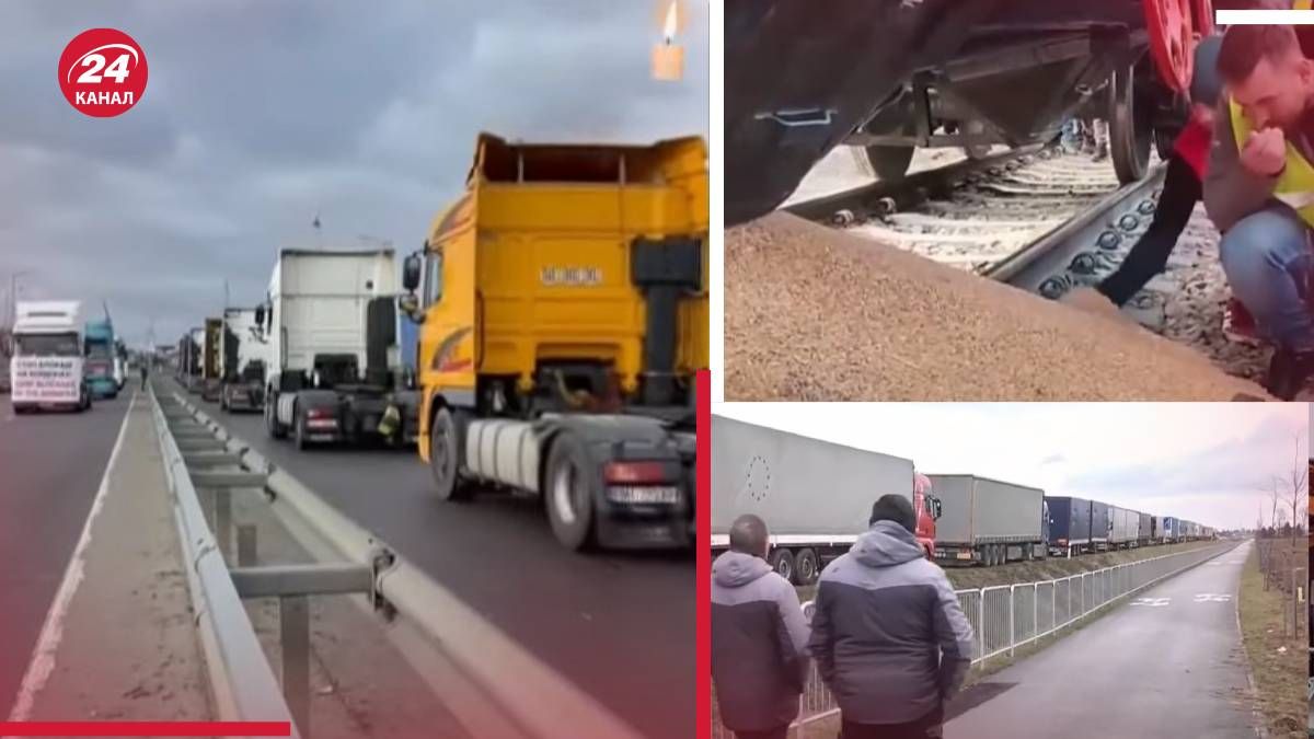 Польські протестувальники блокують кордон з Україною Польські протестувальники блокують кордон з Україною