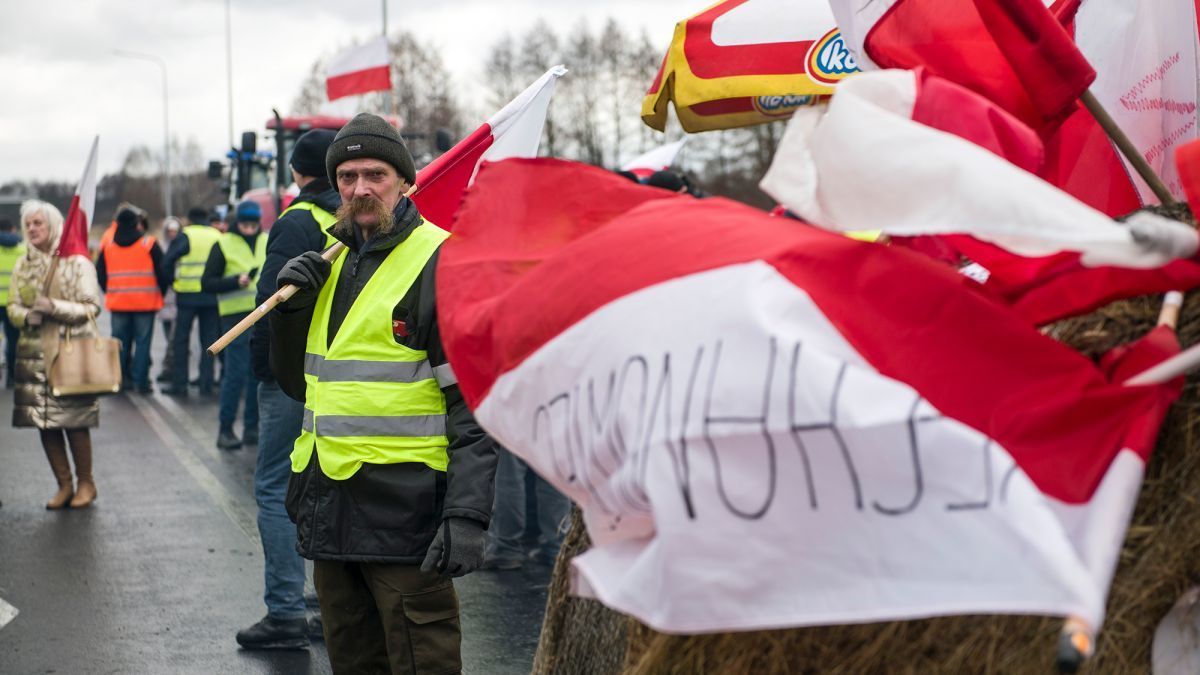 Протесты на украинско-польской границе