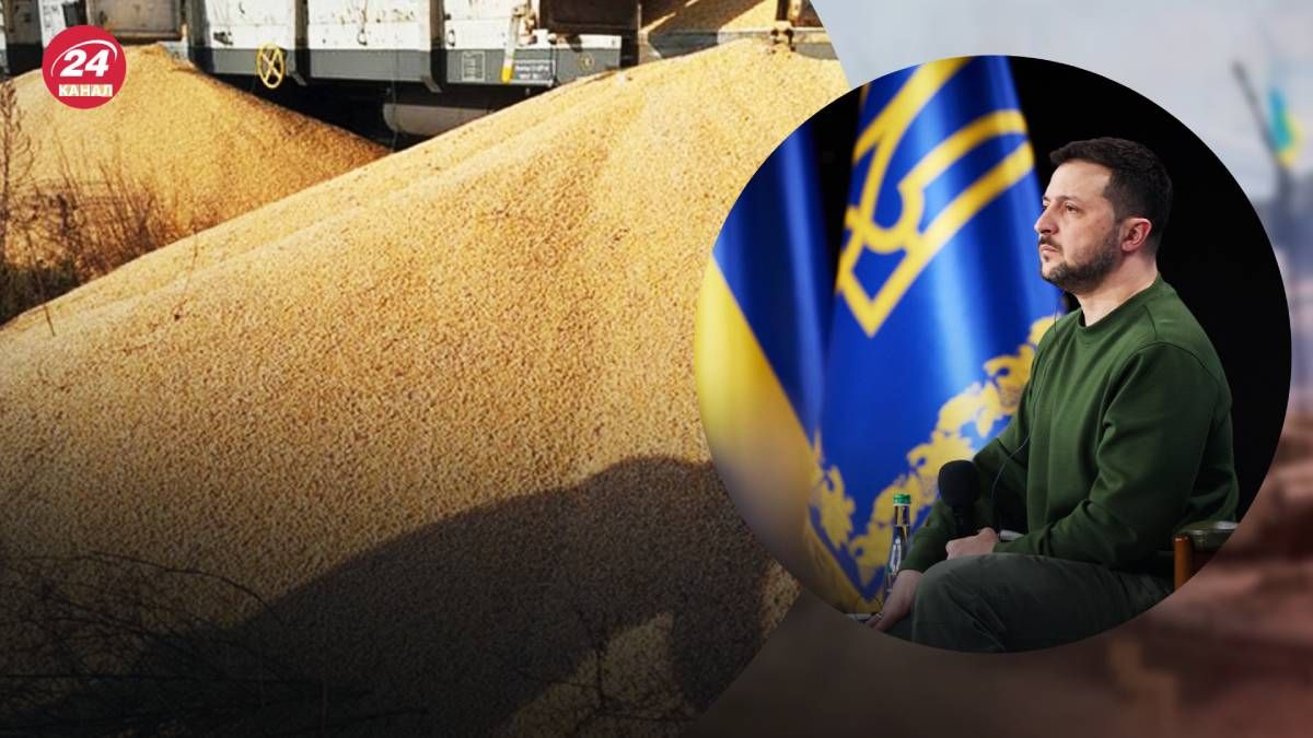 Зеленский отреагировал на рассыпание украинского зерна польскими забастовщиками