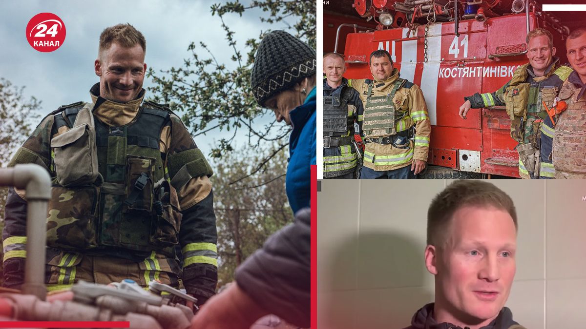 Немецкий спасатель помогает украинцам Немецкий спасатель помогает украинцам